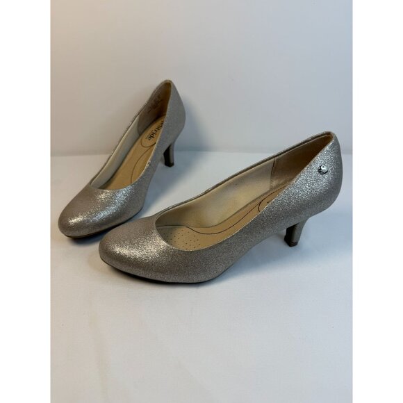 LifeStride Pumps Women Size 7.5M Gold Metallic Soft Cushion Heel Dressy Shoes - Picture 1 of 12